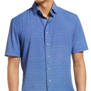 johnnie-O - Marsten Solid Stretch Short Sleeve Button-Up Shirt